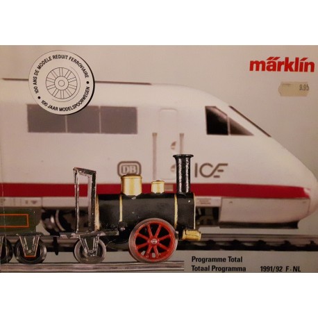 Marklin H0 Z en I catalogus Jaarboek 1991/1992 Nederlands-Frans