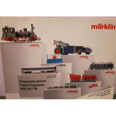 Marklin H0 Z en I catalogus Jaarboek 1992/1993 Nederlands-Frans