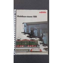 Märklin folders - flyers - informatie Modelbaan-nieuws 1986
