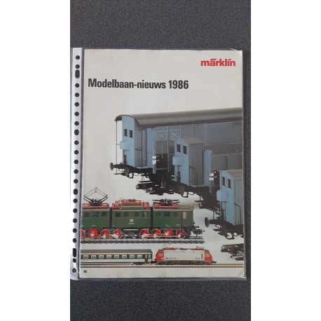 Märklin folders - flyers - informatie Modelbaan-nieuws 1986