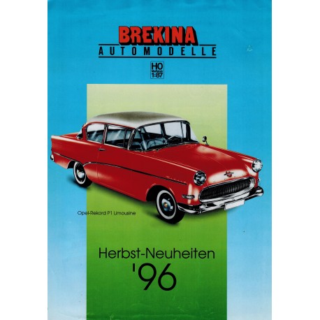 Brekina Brochure - folder Herbst-Neuheiten '96
