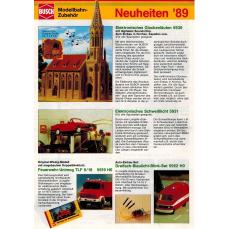 Busch flyer Neuheiten '89