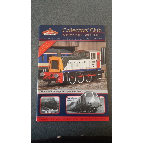 Bachmann catalogi Autumm 2010 Collectors ' Club Vol. 11 No. 1