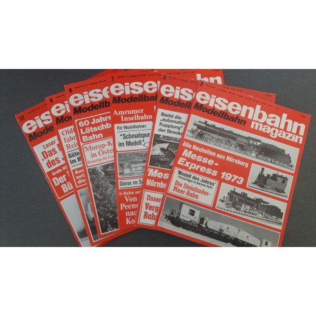Eisenbahn magazin Modelbahn 1973 Losse nummers