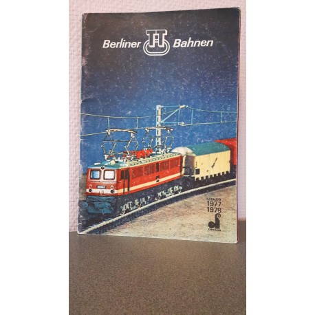 Berliner TT Bahnen 1977 -1978 Katalog