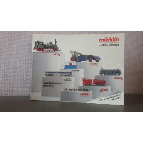 Marklin H0 Z en I catalogus Jaarboek 1992/1993 Duits