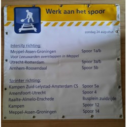 Spoorweg mededeling "Werk aan het Spoor"