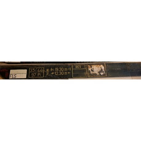 UIC - RIC Raster NMBS Wagon schild B133 - BD134