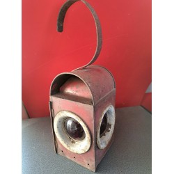 '50-'60 Robuuste rode wegwerkers spoorweglamp lantaarn